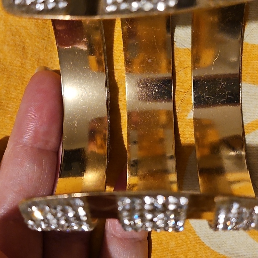 **Clearance** Rhinestone Cuff Bracelet - Picture 5 of 6